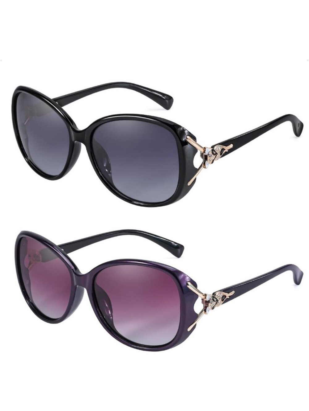 Oversized Polarized Sunglasses for Women | UV400 Protection | Stylish Sun